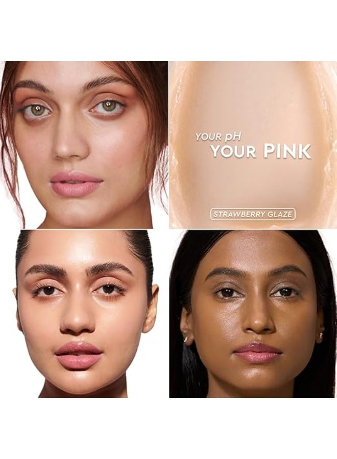 كيرو مرطب شفاه كيرو جيلي تويست متغير اللون بدرجات الحموضة - بنكهة الفراولة، 3 غرام | لون من شفاف إلى وردي | مرطب شفاه نباتي غني بالسكوالين وزيت الكاميليا - Image 3